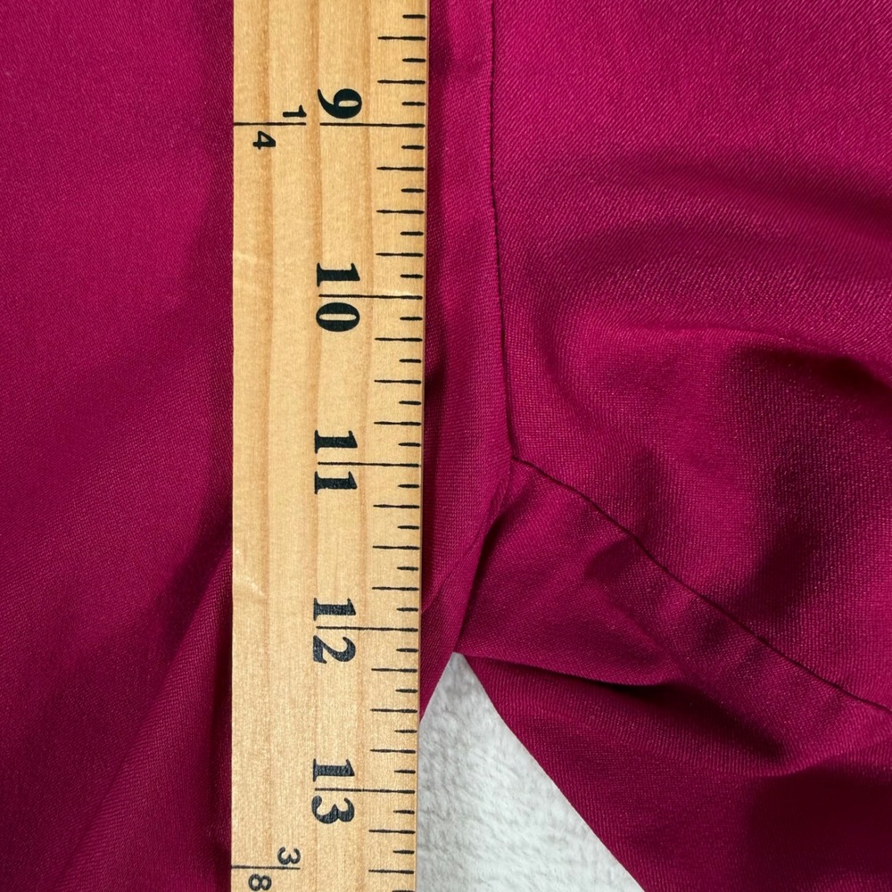 Chicos Brigitte So Slimming Magenta Pink Ankle Pants Size 2.5 US 14 Stretch Slit - Picture 6 of 8